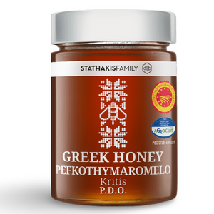 STATHAKIS Pefkothymaromelo de Creta DOP – Miel de Pino y Tomillo 450gr
